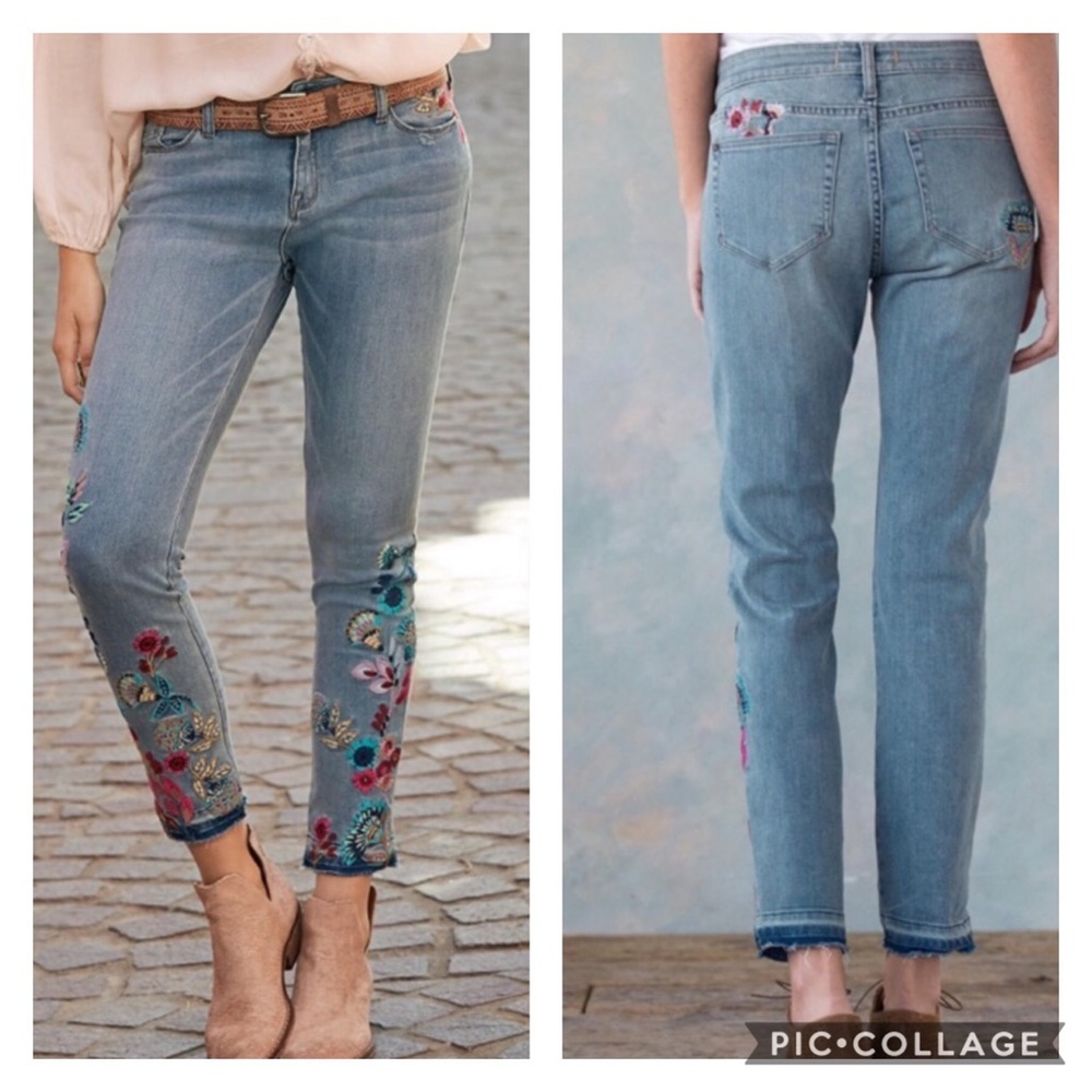 Sundance | Primrose Floral Embroidered Skinny Jean